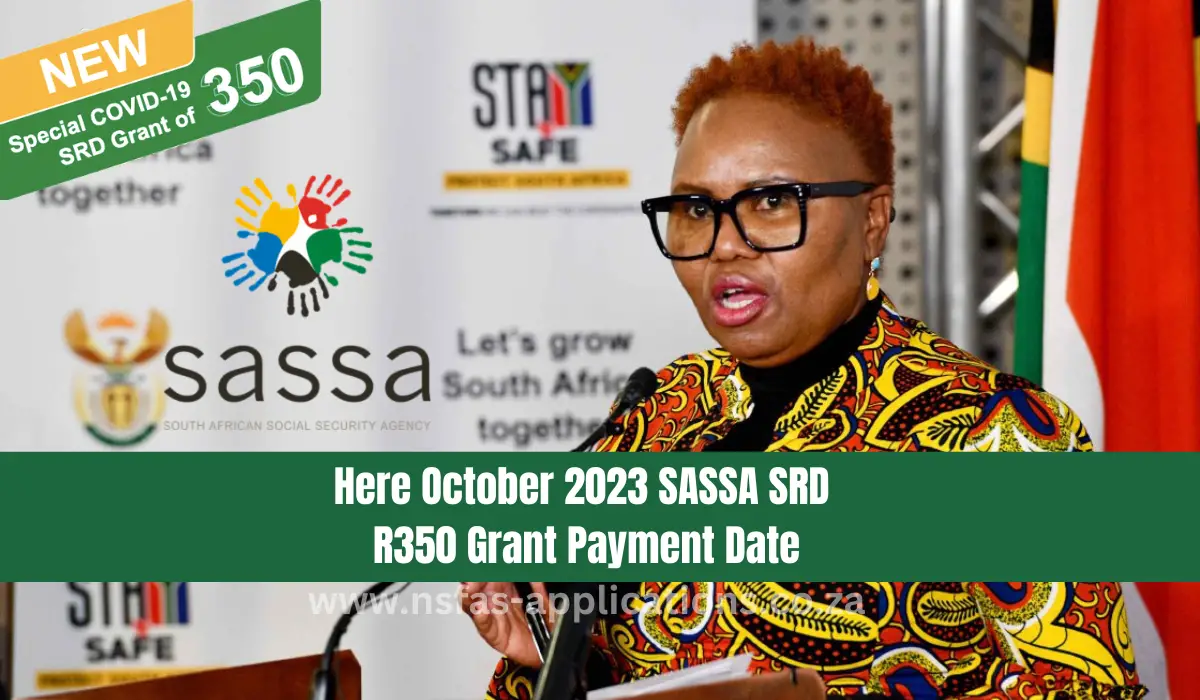 October 2023 SASSA SRD R350 Grant Payment Dates