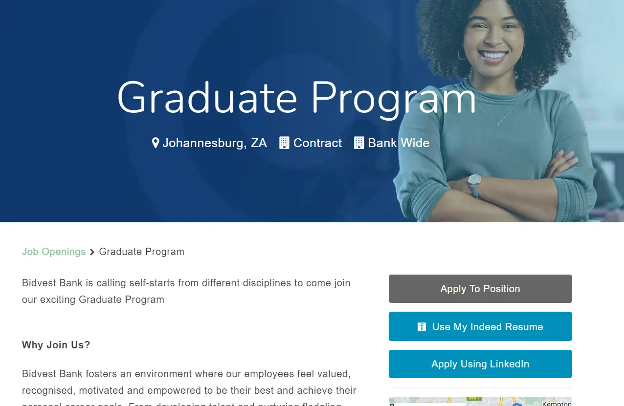 Bidvest Bank: Graduate Internship Programme