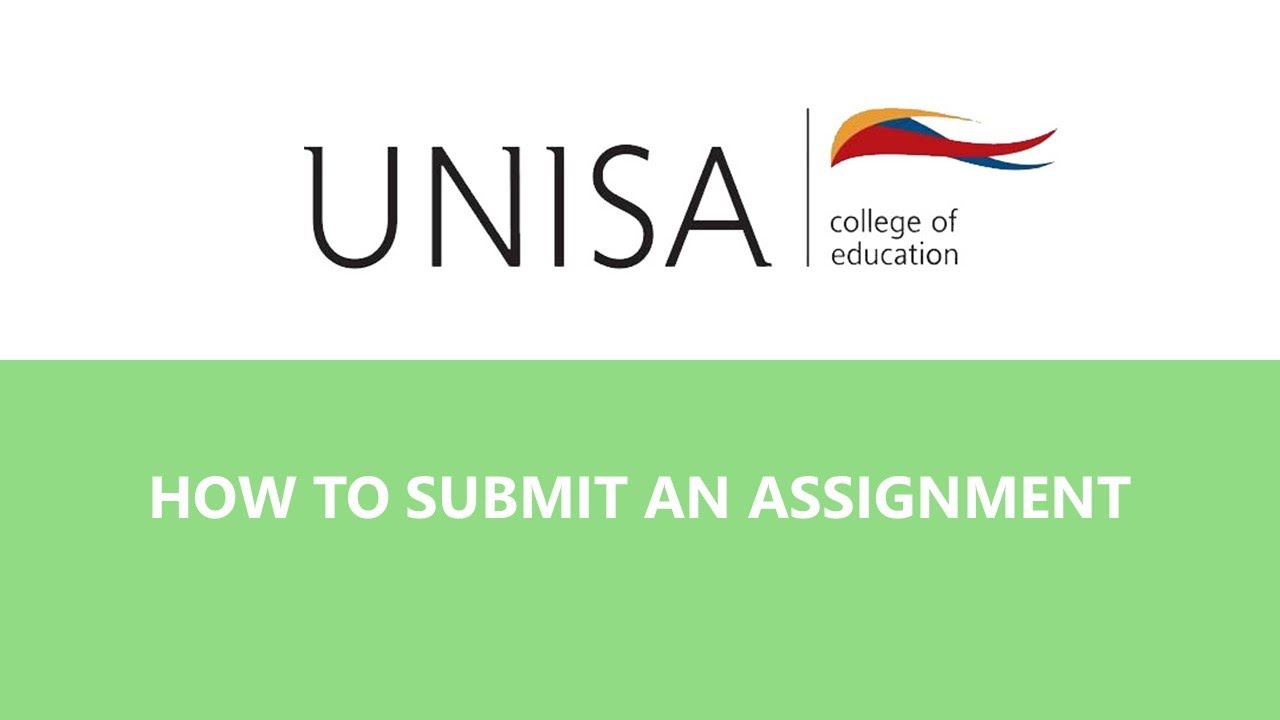 How to Submit Portfolio Assessment At Unisa
