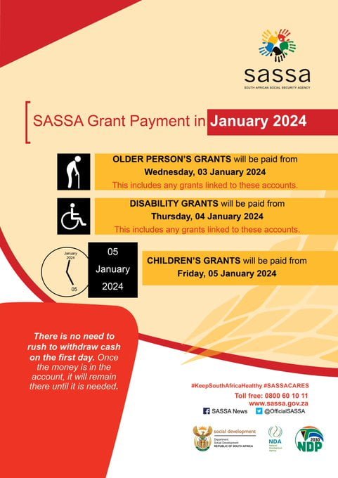 SASSA Announces January 2024 Old Age Grants Payment Date SA Careers